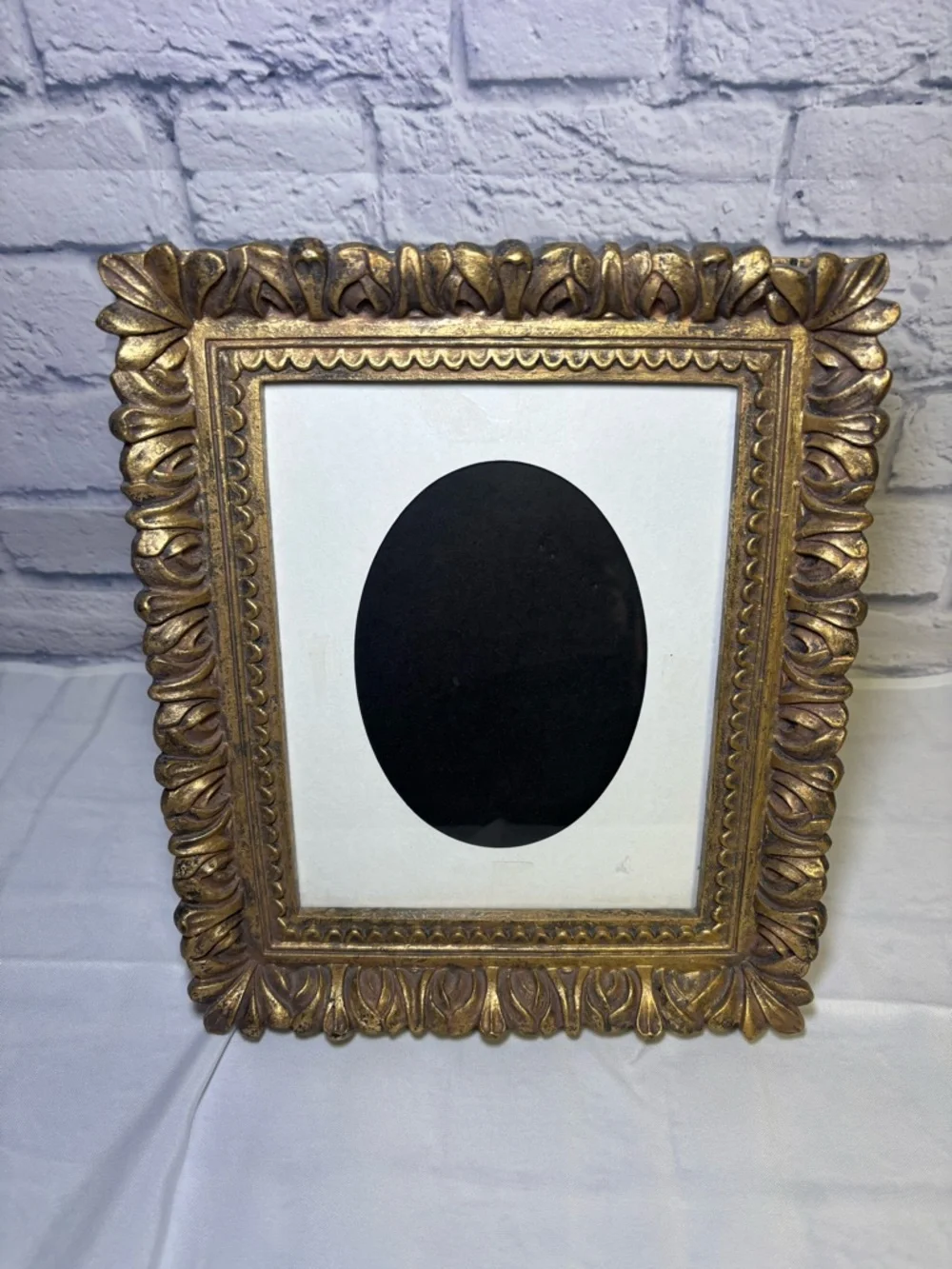 Antique Ornate Gold Gilt Baroque Style Picture Frame (11x13) Scroll Leaf Pattern